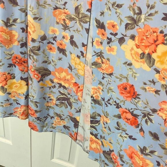 REVOLVE Majorelle Sangria Floral Maxi Skirt in Blue and Orange size large - Picture 5 of 11